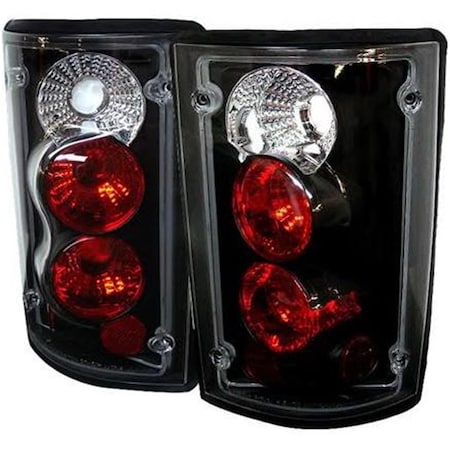 2000-2006 Ford Excursion Euro Style Tail Lights - Black